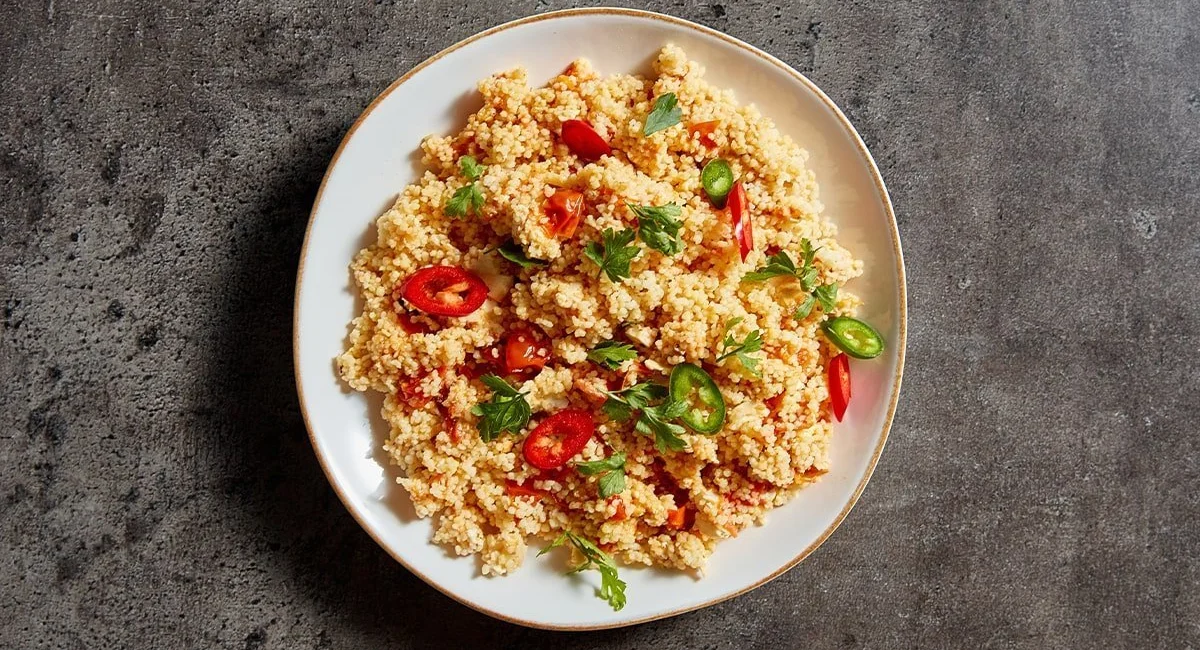 Baked feta couscous