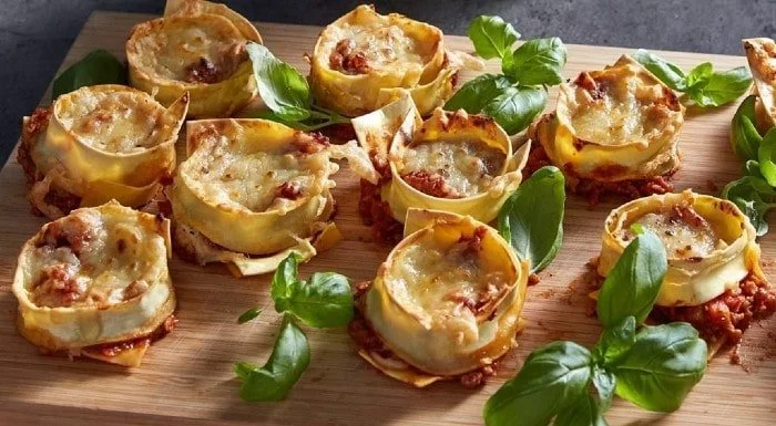 Vegan lasagne cups