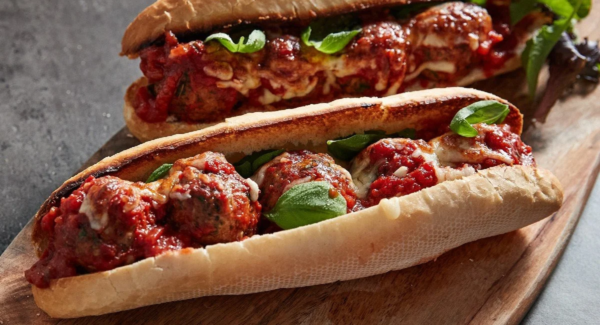 vegan "meatball" sub