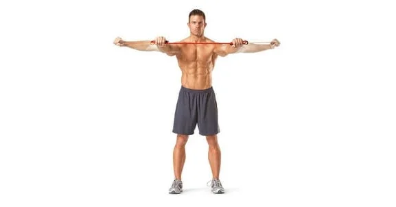 resistance band shoulders