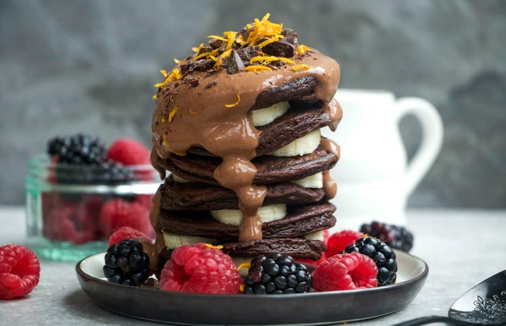 chocolate protein pancakes