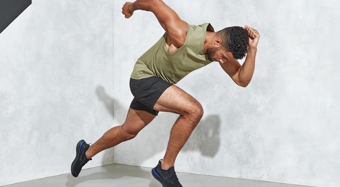 Sprinting male