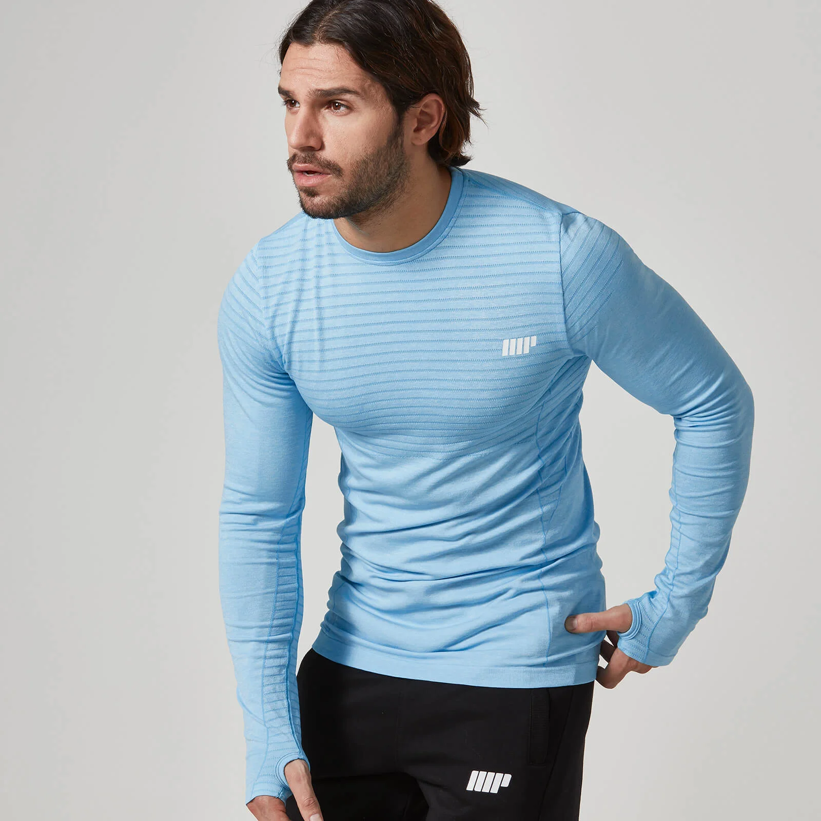 Buy Men's Long-Sleeve Top Blue MYPROTEIN™