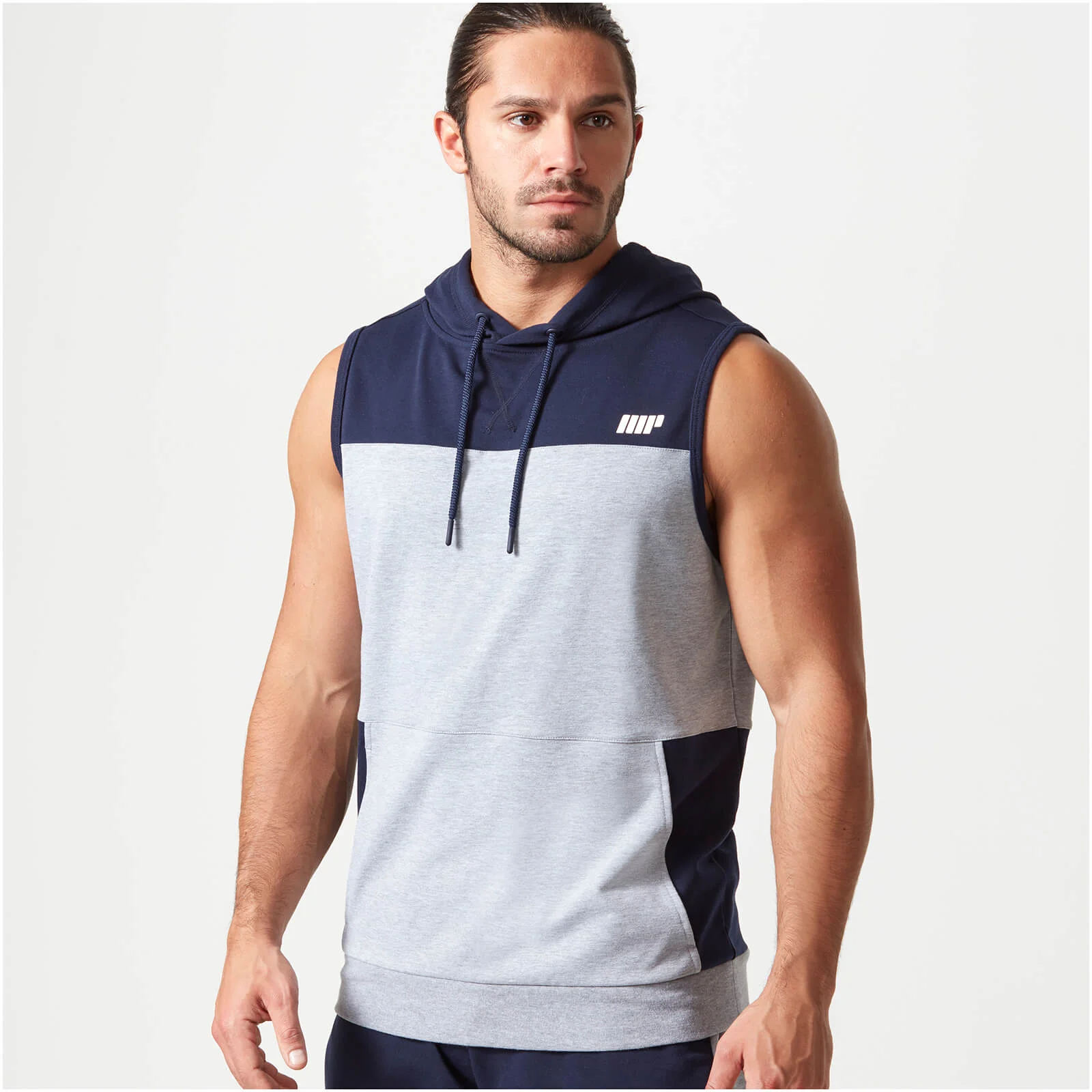 Superlite Sleeveless Hoodie - S - Navy Image 1