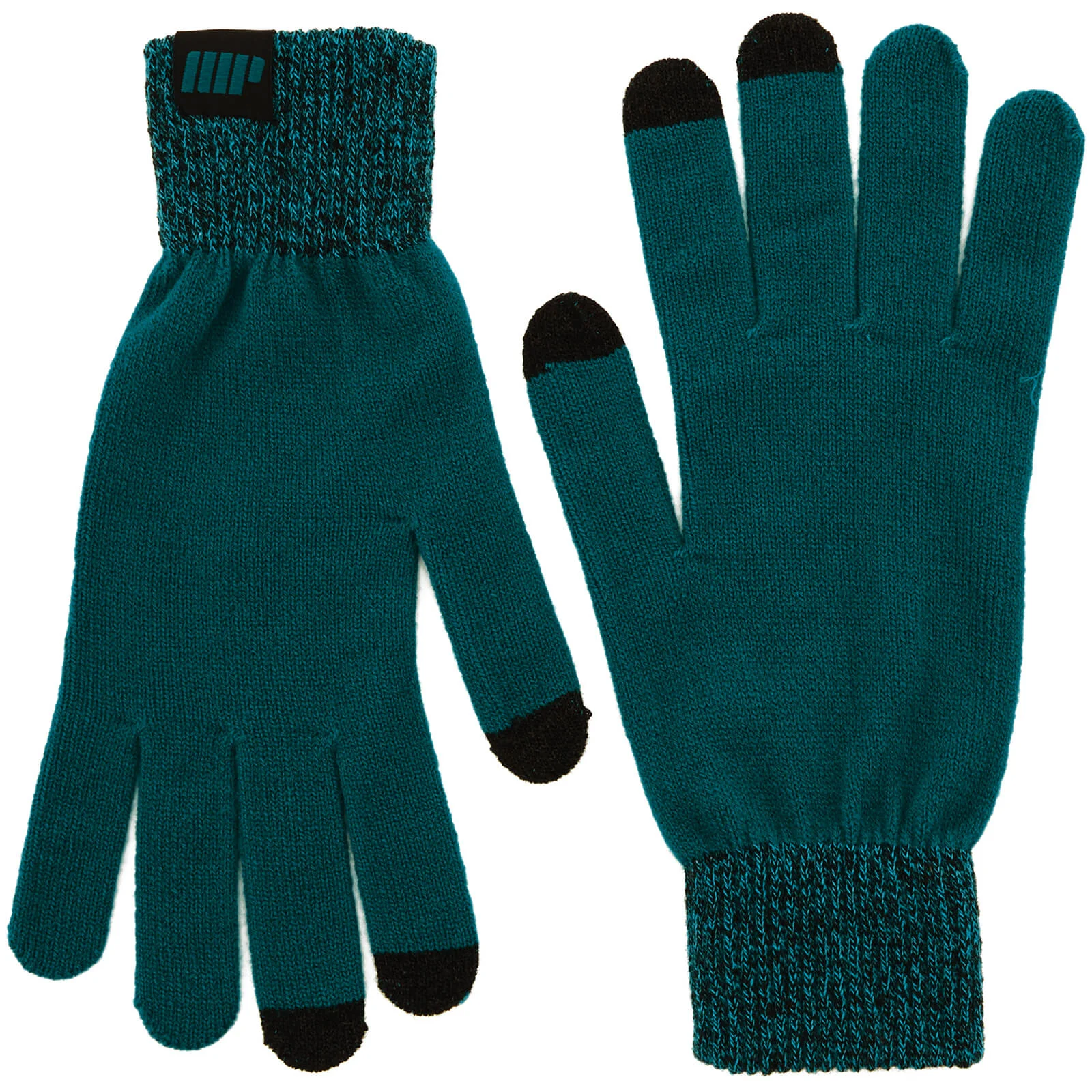 Knitted Gloves – Teal - S/M - Green Image 1
