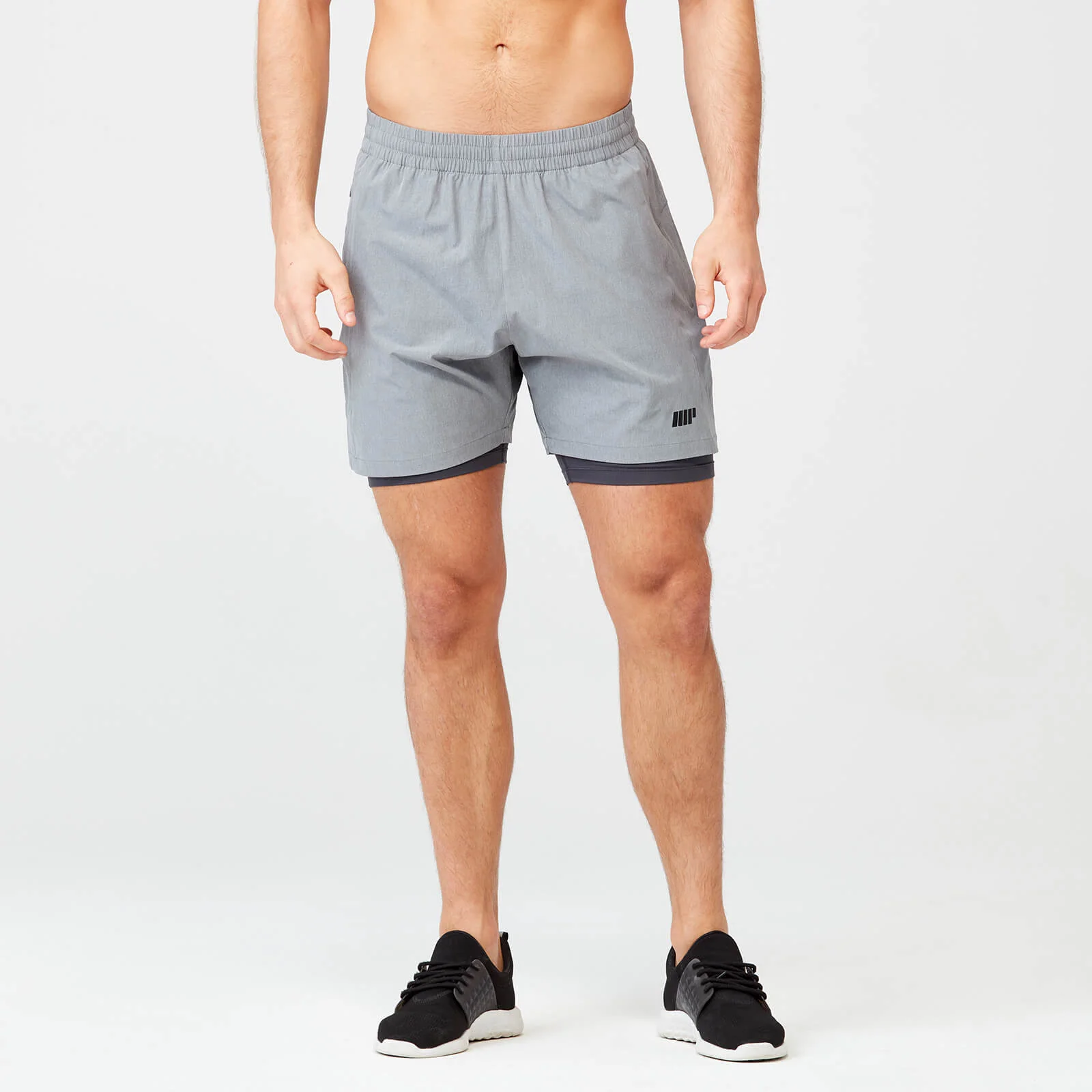 Power Shorts - S - Grey Marl Image 1
