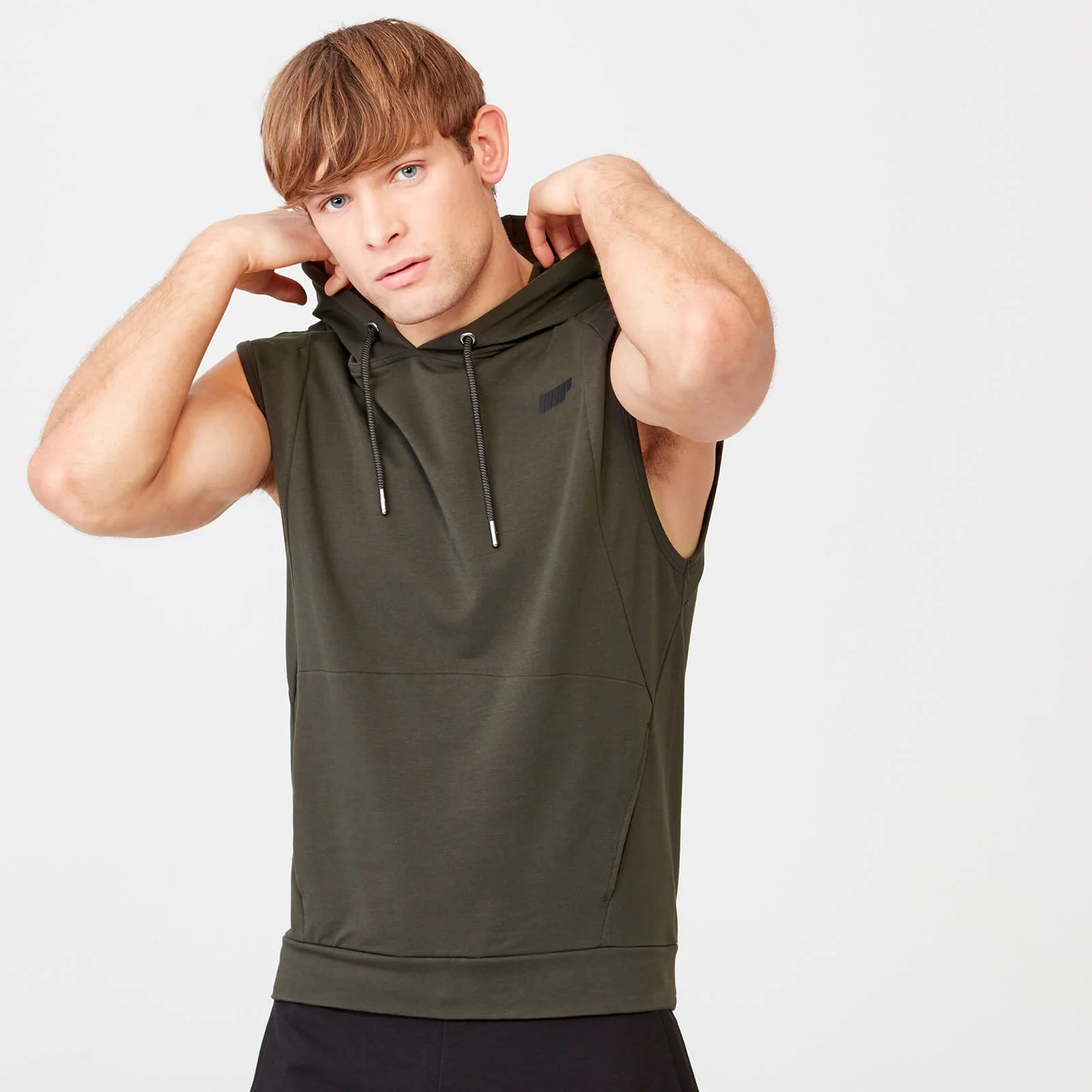 Form Sleeveless Hoodie - XS - Khaki Image 1