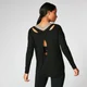 Split Long-Sleeve T-Shirt - Black