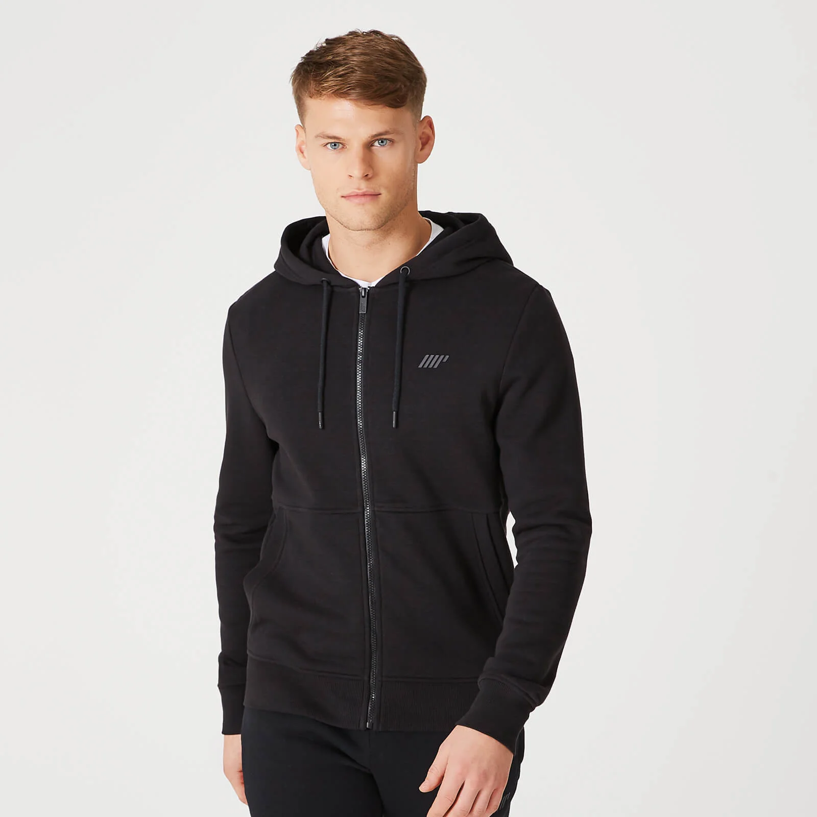 MP Men's Tru-Fit Zip Up Hoodie 2.0 - Black - XS Image 1