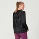 Forever Warm Cape Hoodie - Black