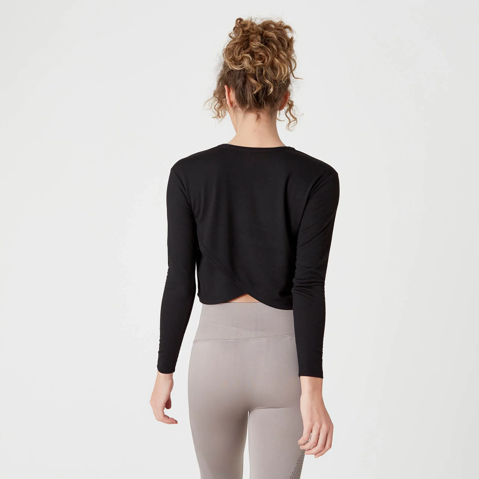 Spring Long-Sleeve T-Shirt – Black - S Image 1