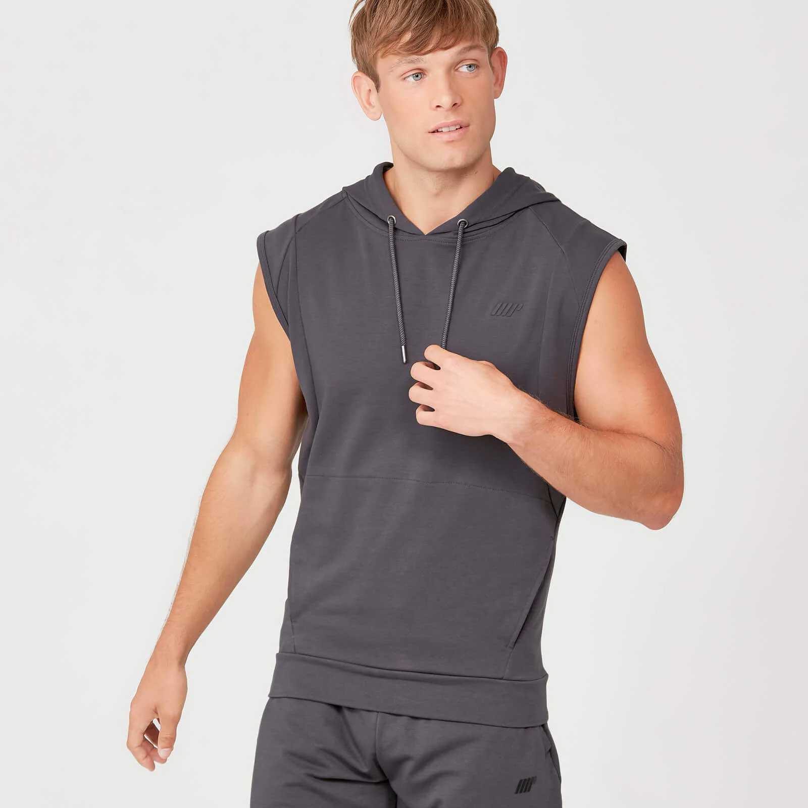 Form Sleeveless Hoodie - Slate - XS Image 1