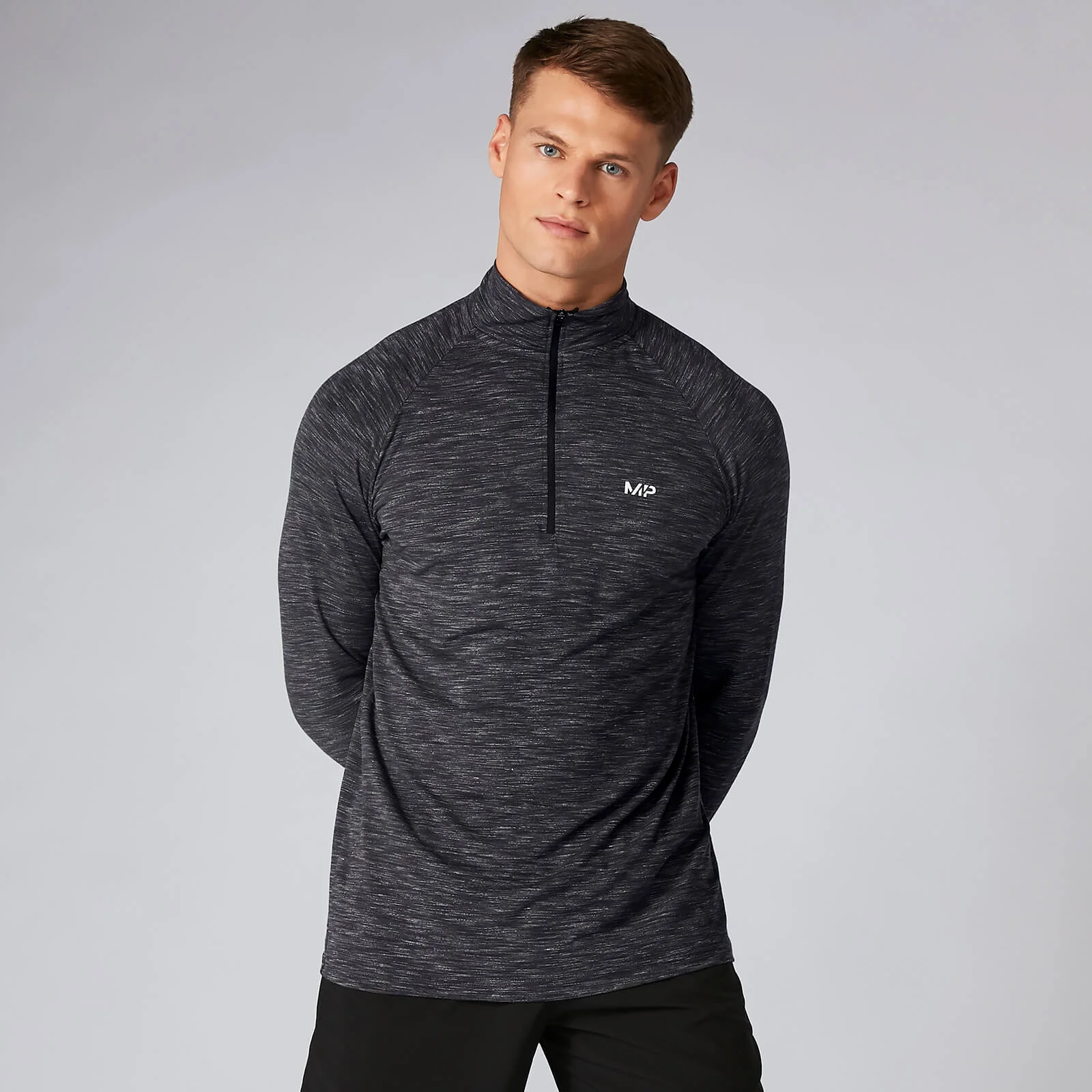 MP Men's Performance ¼ Zip Top - Charcoal - XS Image 1