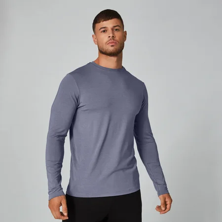 Luxe Classic Long Sleeve Crew - Nightshade