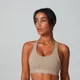 Power Cross Back Sports Bra - Sesame