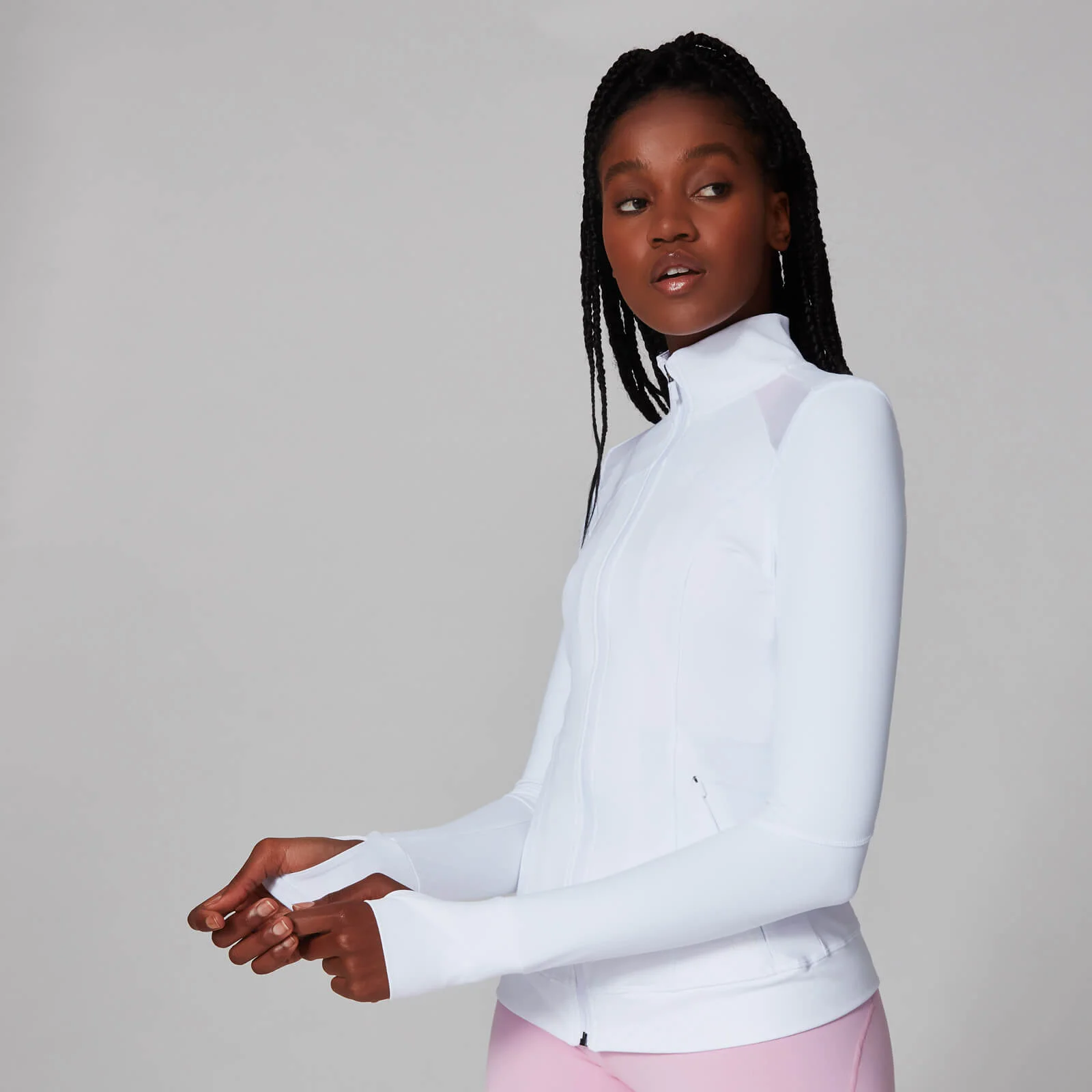 MP Women's Power Mesh Jacket - White - XS Image 1