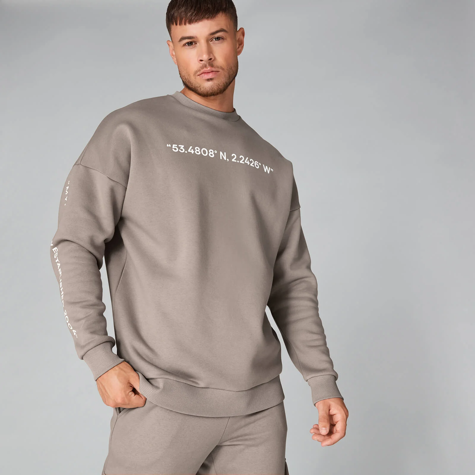 Coordinates Sweatshirt - Quarry - XS Image 1