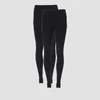 MP Women's Power Mesh Leggings - Black/Black (2 Pack)