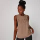 Drop Armhole Logo Vest - Praline
