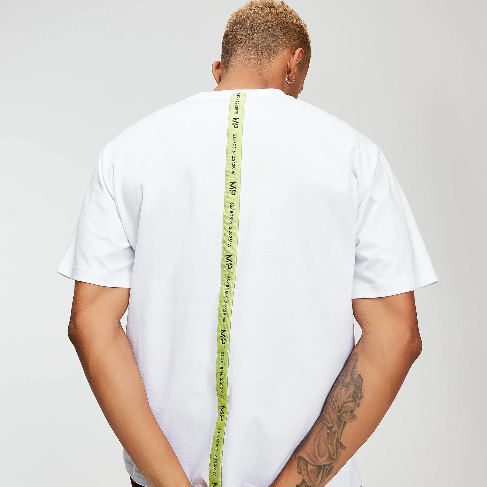 MP Men's Rest Day Tape T-Shirt - White - XS Image 1
