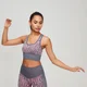 MP Women's Animal Zebra Seamless Sports Bra - Slate/Candy