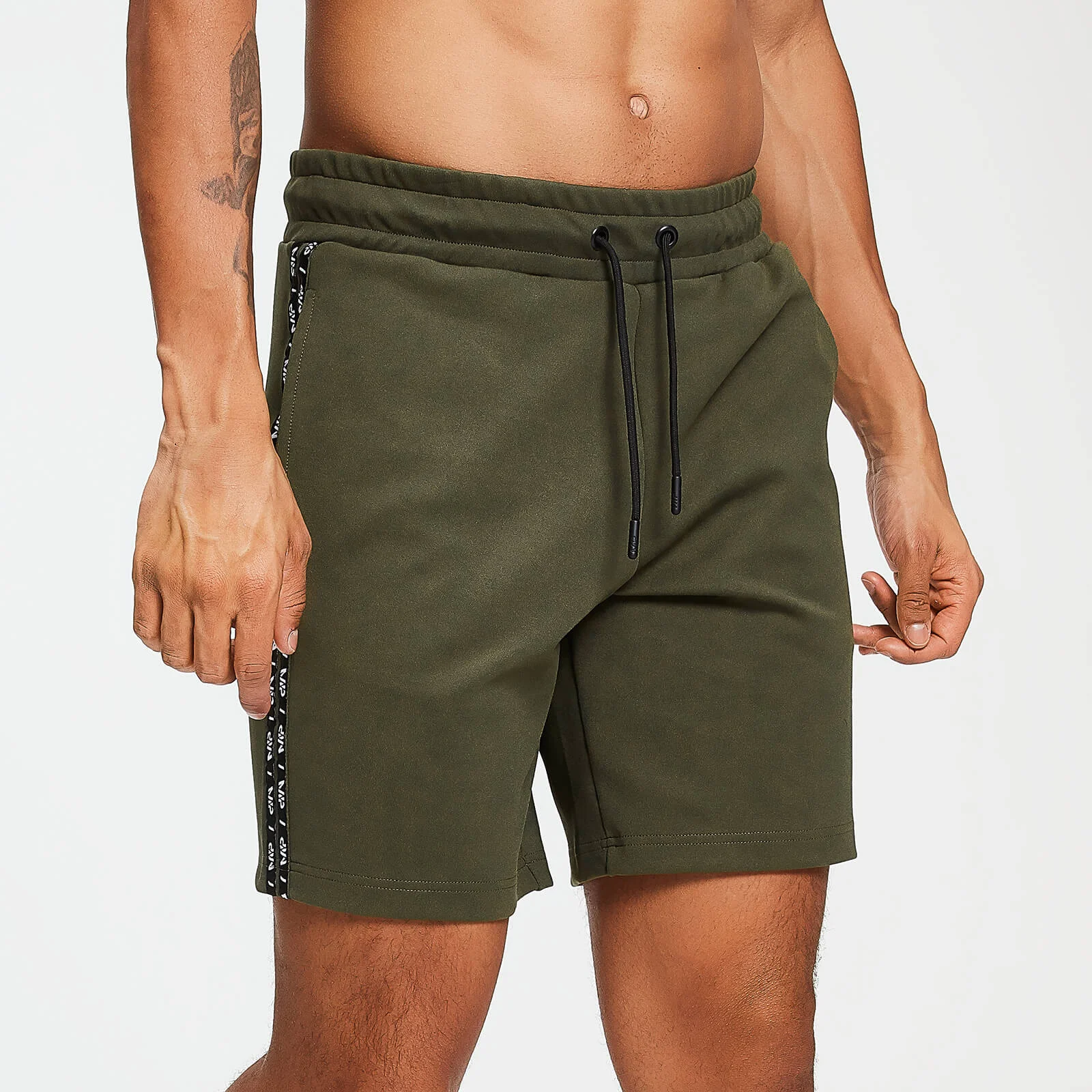 MP Men's Rest Day Double Tape Tricot Shorts - Army Green - XS Image 1