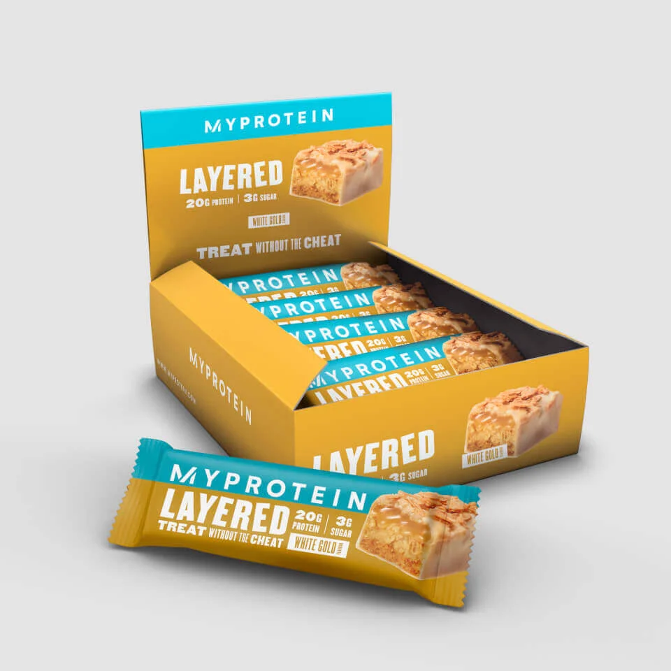 Layered Bar - White Gold Image 1