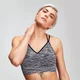 MP Women's Space Dye Seamless Women's Sports Bra - Black