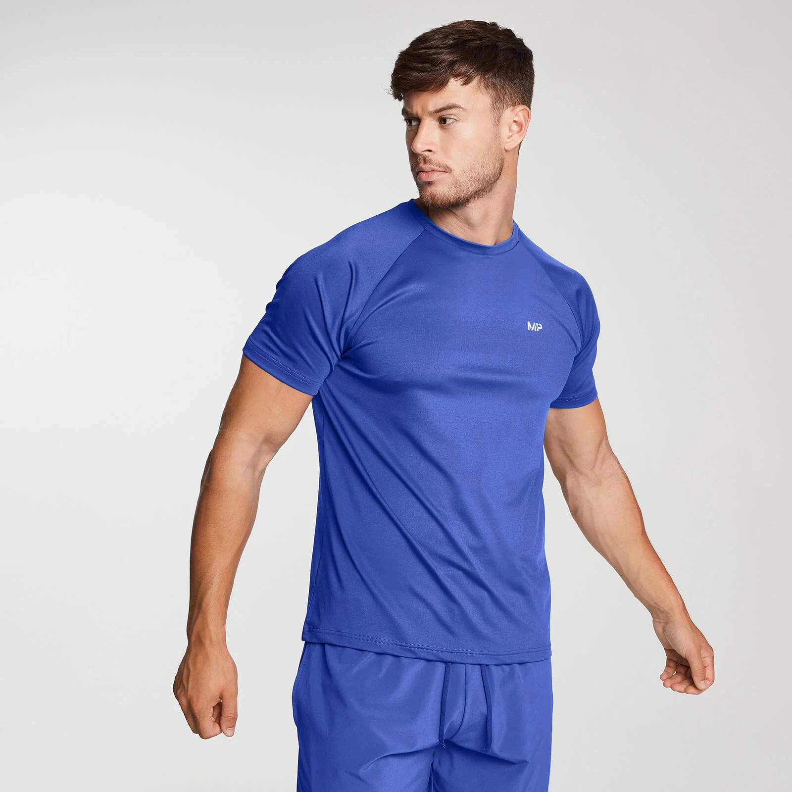 MP Men's Printed Training T-Shirt - Cobalt - XS Image 1
