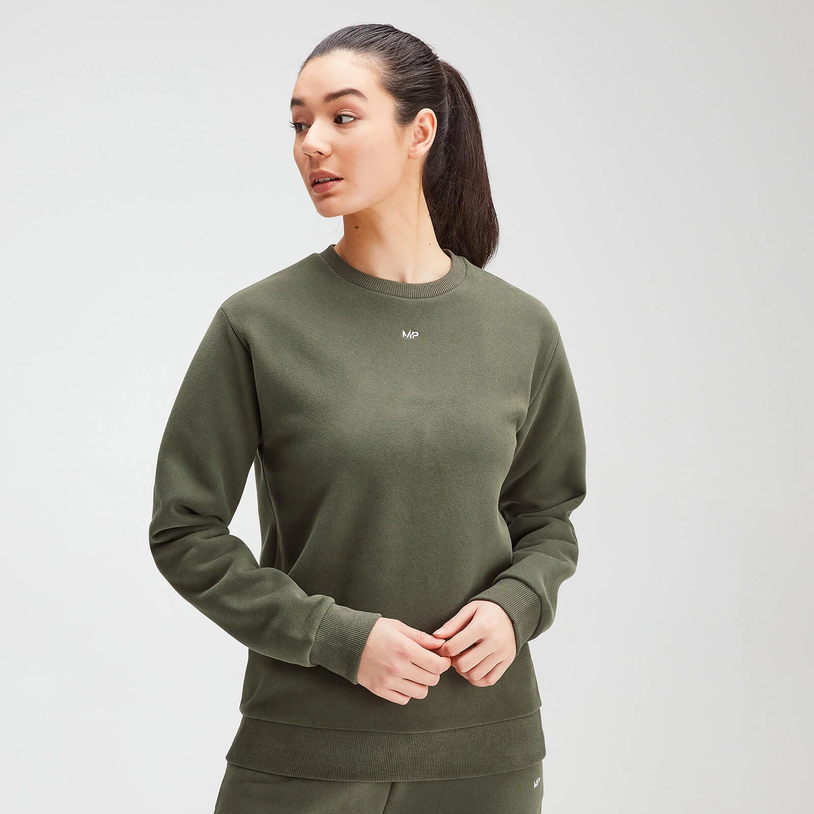 MP Women's Rest Day Sweatshirt - Dark Olive - XXS Image 1