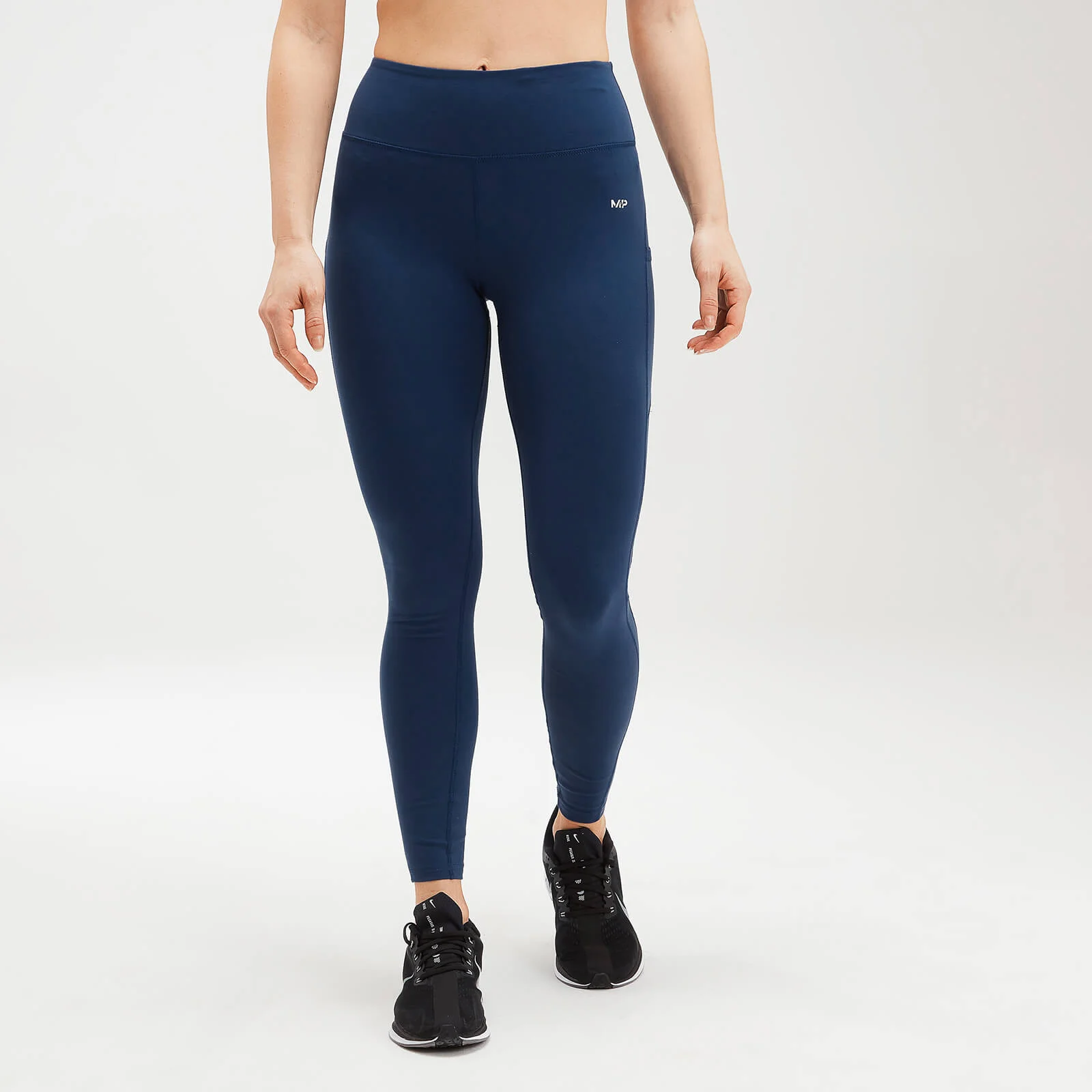 MP Women's Power Mesh Leggings - Dark Blue - XXS Image 1