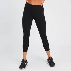 MP Women's Power 3/4 Leggings - Black - Size S