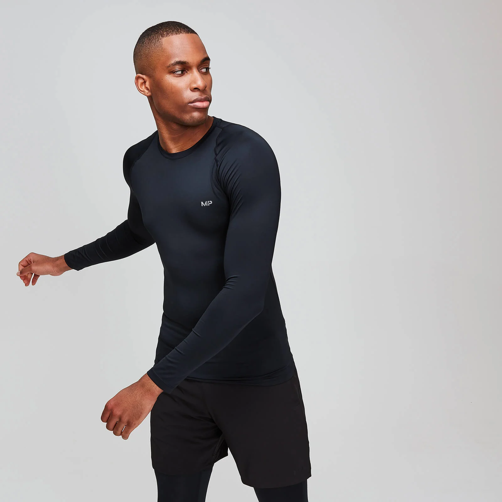 MP Men's Training Long Sleeve Baselayer - Black - XXL Image 1