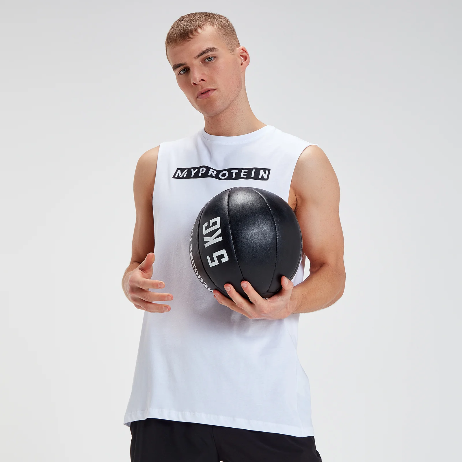 MP Men's The Original Drop Armhole Tank - White - S Image 1