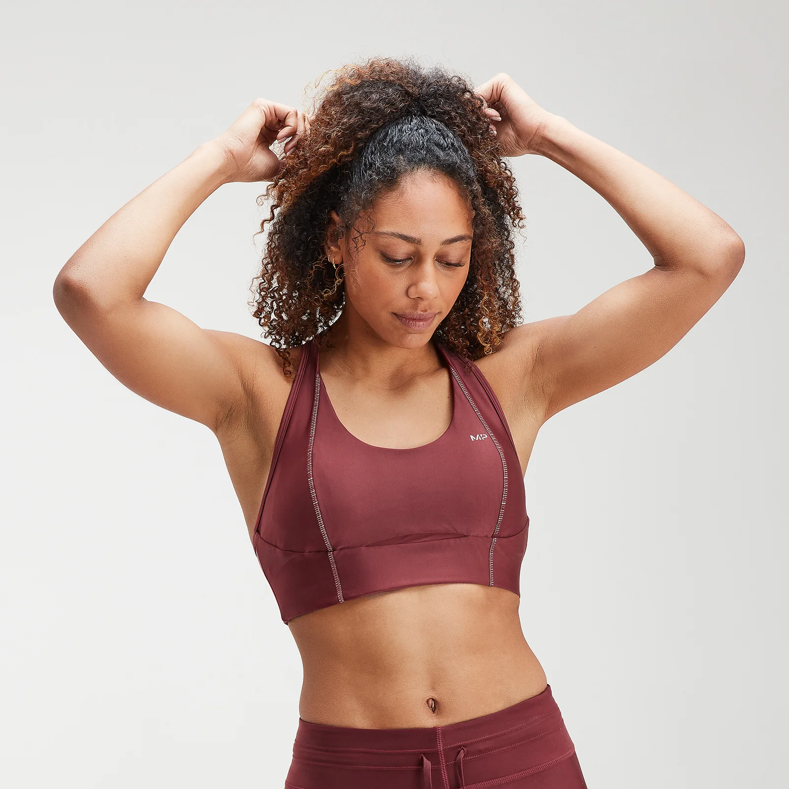 MP Women's Velocity Sports Bra- Claret - XXS Image 1