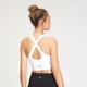 MP Women's Shape Seamless Cross Strap Sports Bra - White