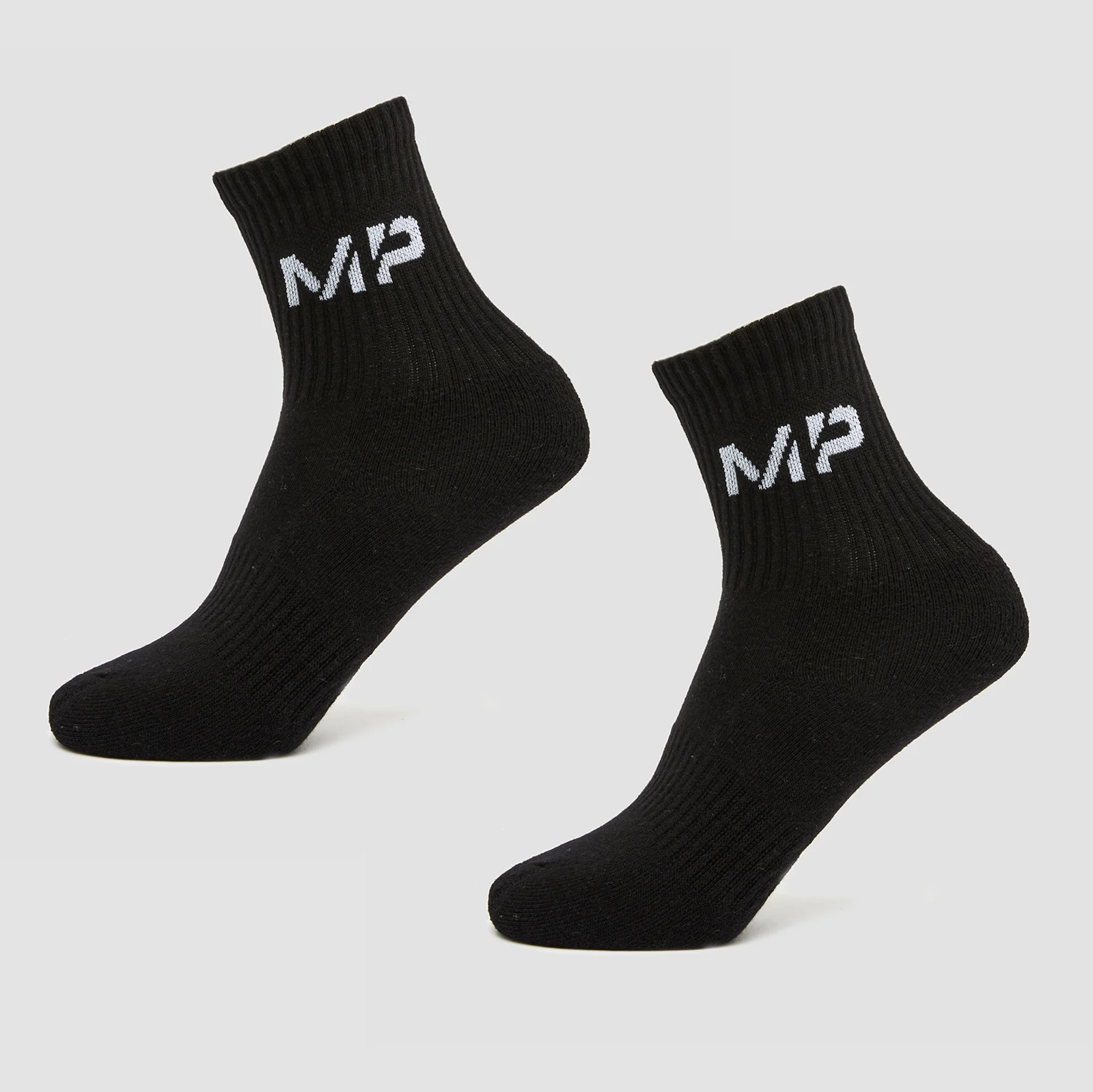 MP Women's Crew Socks - Black (2 Pack) - UK 3-6 Image 1