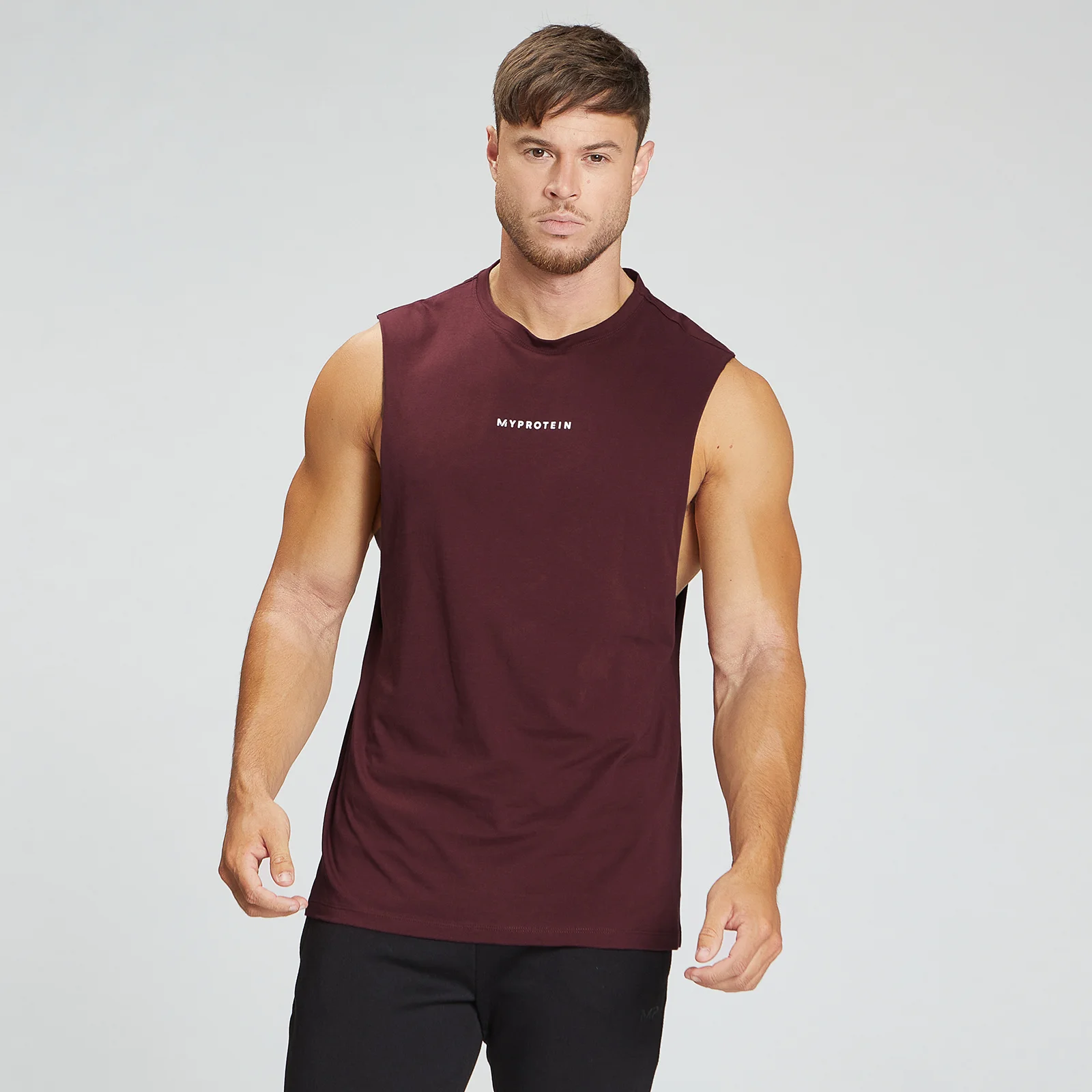 MP Men's Original Drop Armhole Tank Top - Merlot - XXS Image 1
