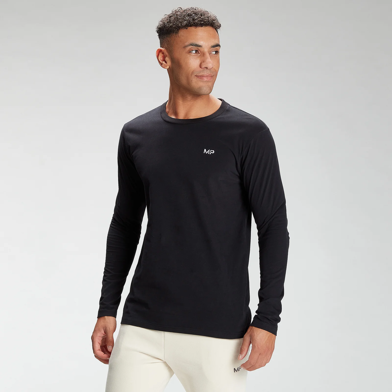 MP Men's Rest Day Long Sleeve Top - Black - XS Image 1