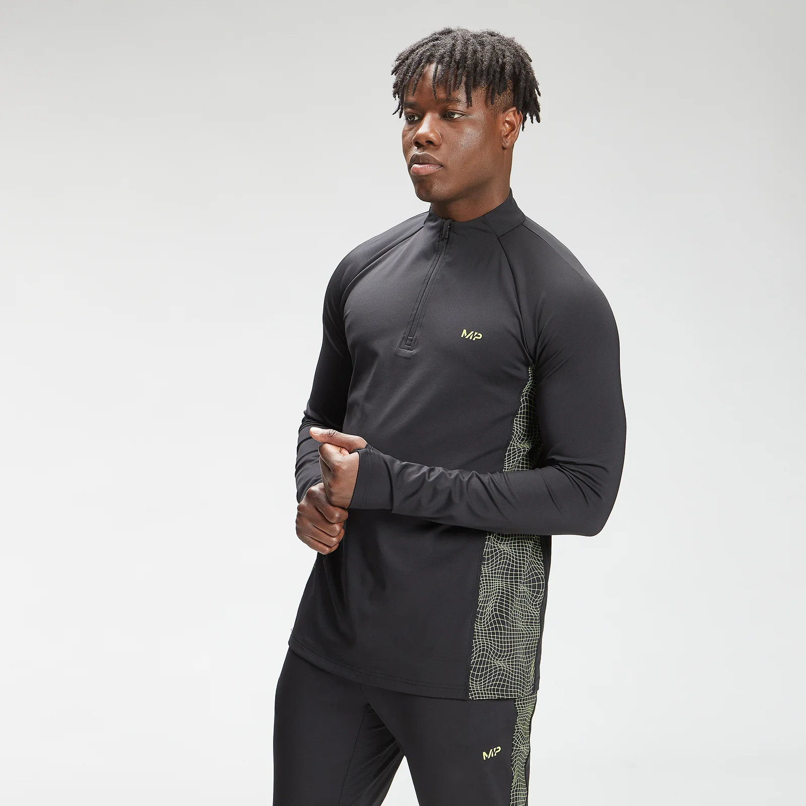 MP Men's Tempo 1/4 Zip Top - Black - XXS Image 1