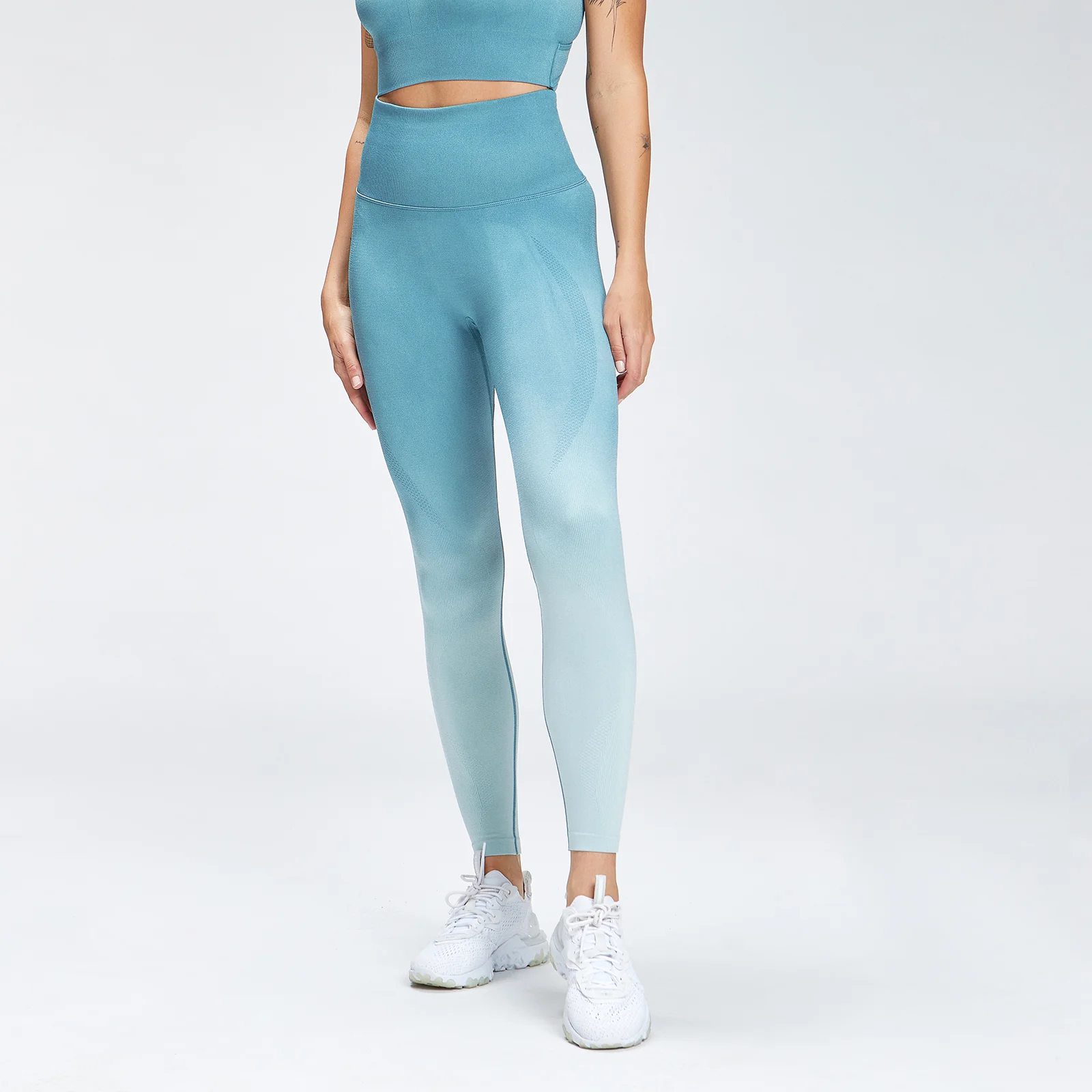 MP Women's Velocity Seamless Leggings - Ocean Blue - M Image 1