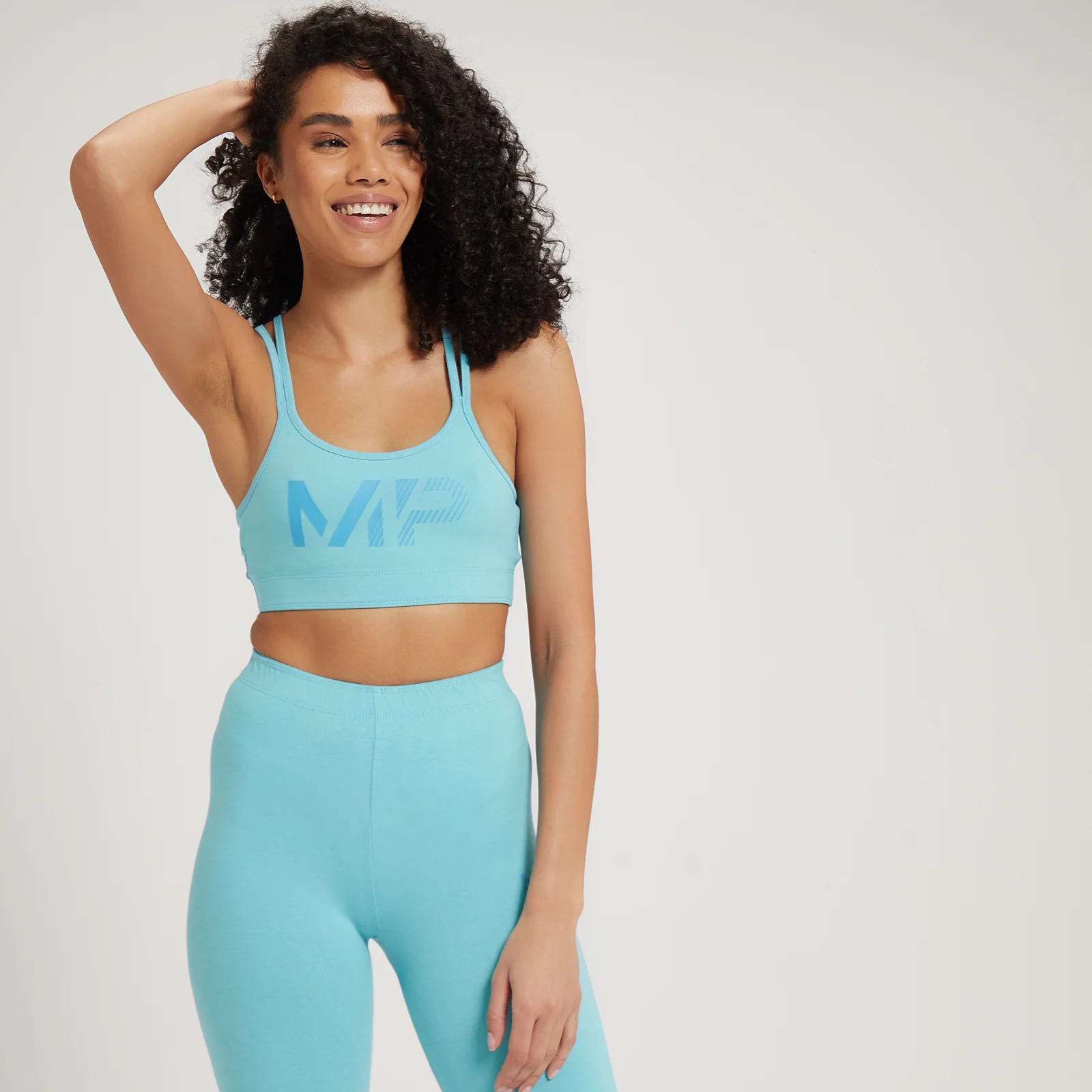 MP Women's Fade Graphic Sports Bra - Powder Blue - XXS Image 1
