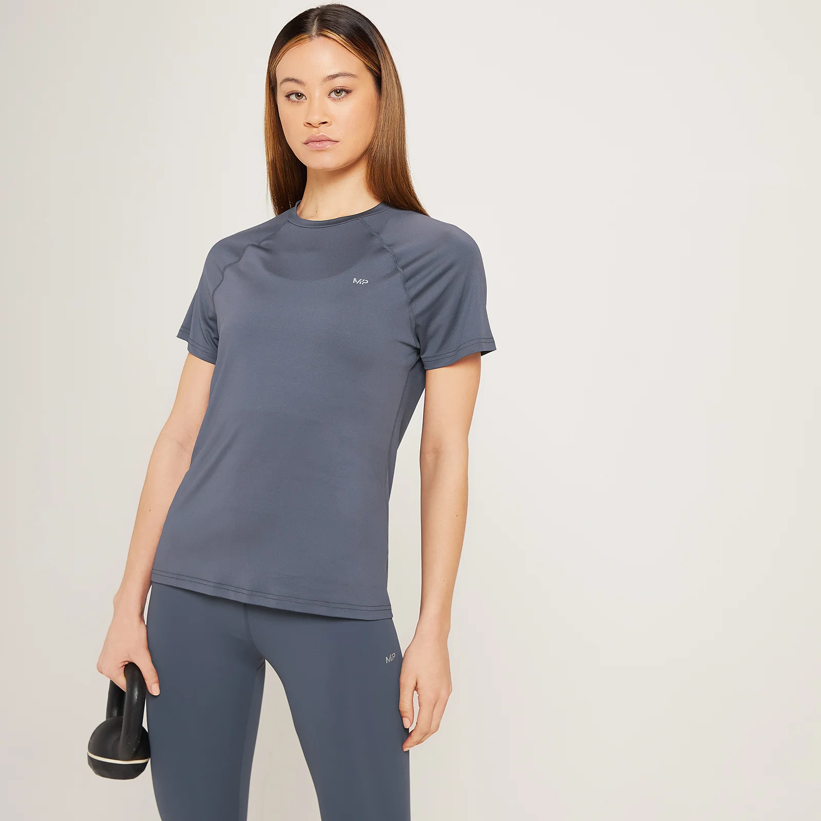 MP Women's Linear Mark Training T-Shirt - Graphite - XS Image 1