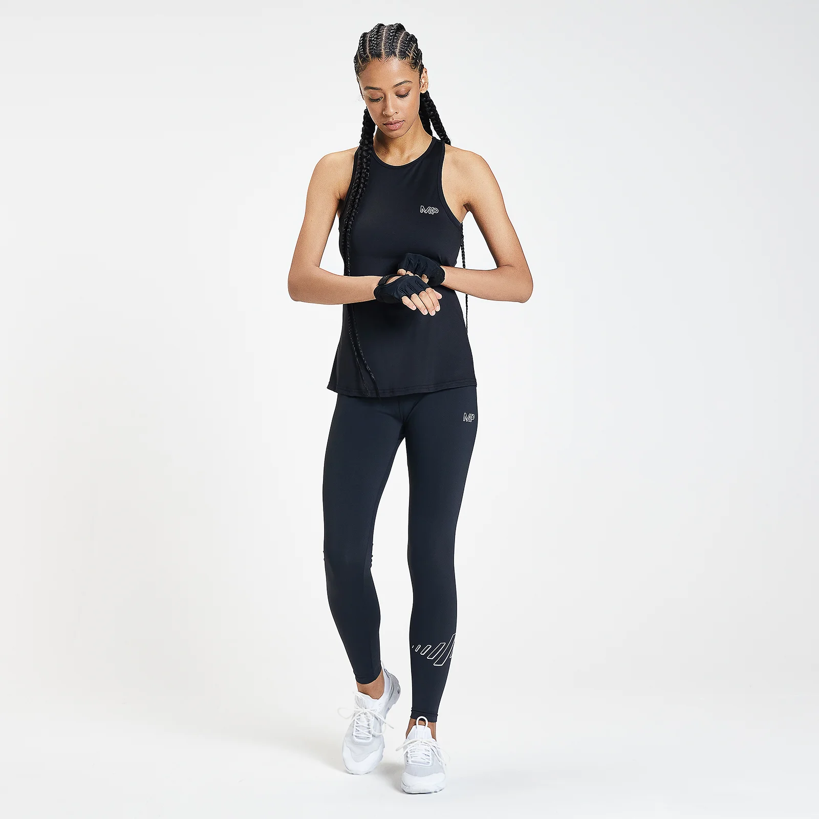 MP Women's Infinity Mark Training Racer Back Vest - Black - XXS Image 1