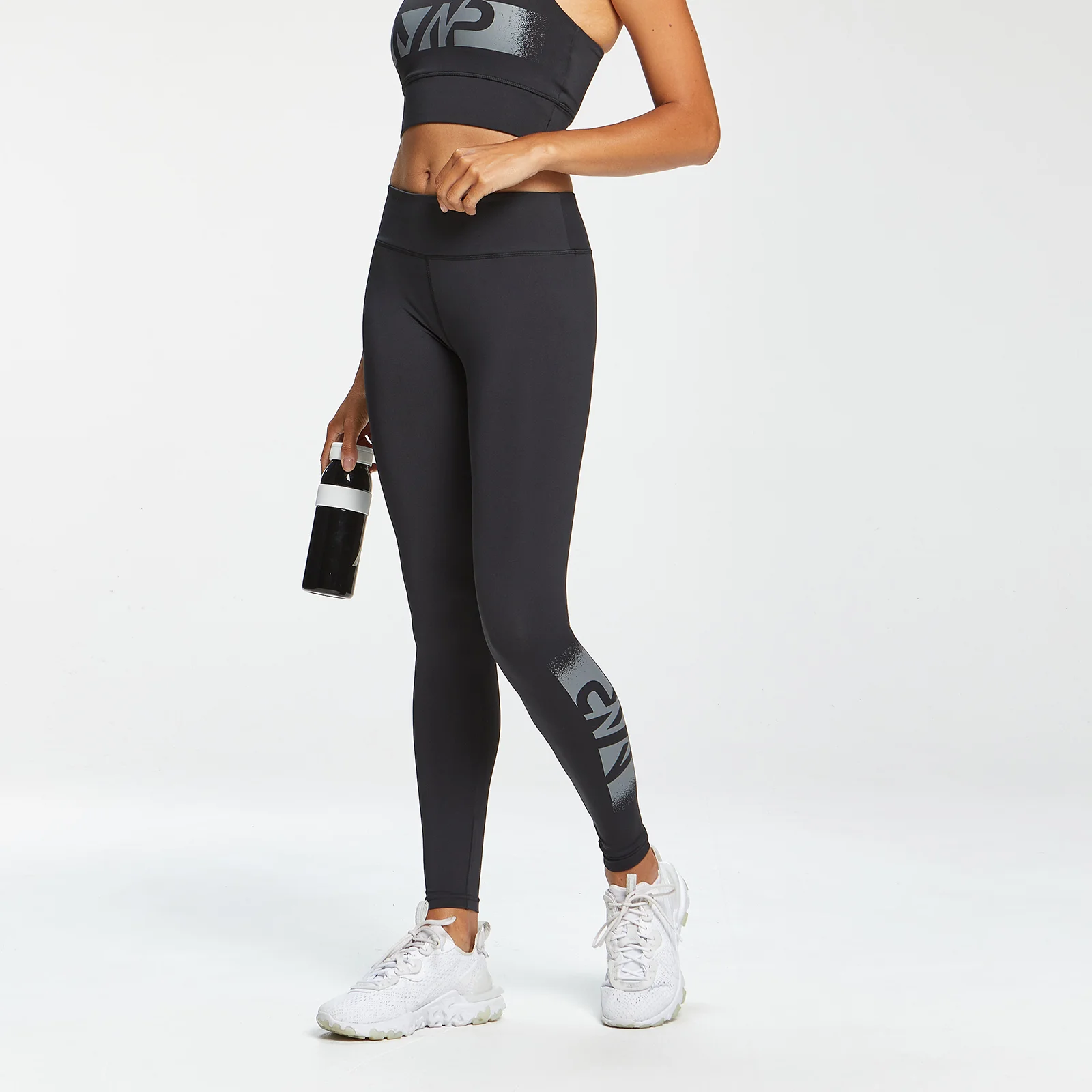 MP Women's Graffiti Graphic Training Leggings - Black - XXS Image 1