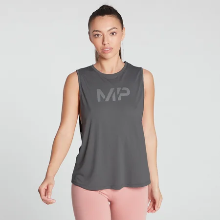 MP Women's Gradient Line Graphic Drop Armhole Vest - Carbon