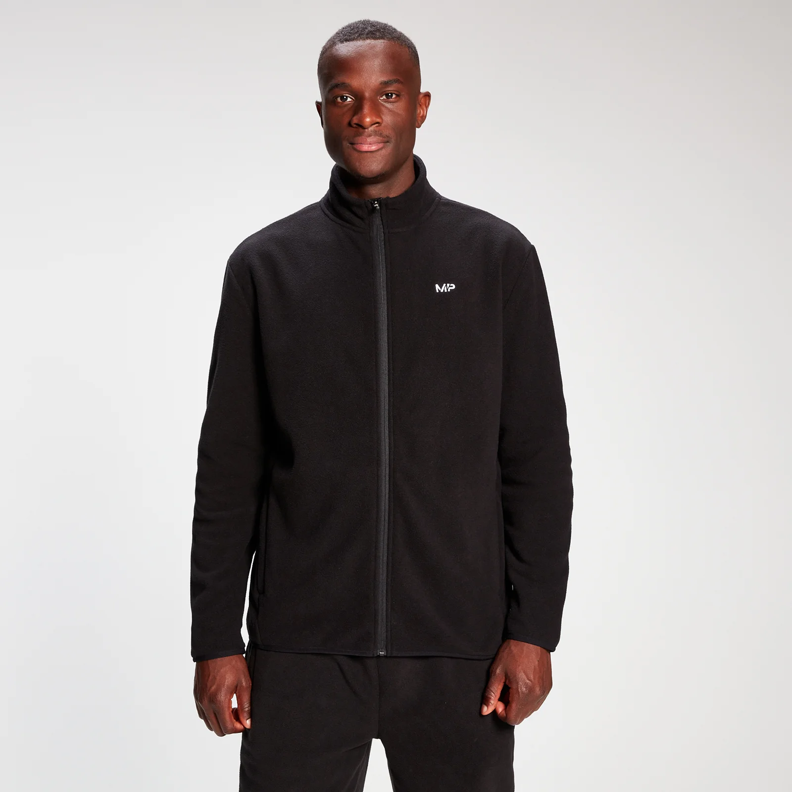 MP Men's Rest Day Zip Up Fleece - Black - L Image 1
