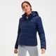 MP Women's Outerwear Lightweight Hooded Packable Puffer Jacket - Navy