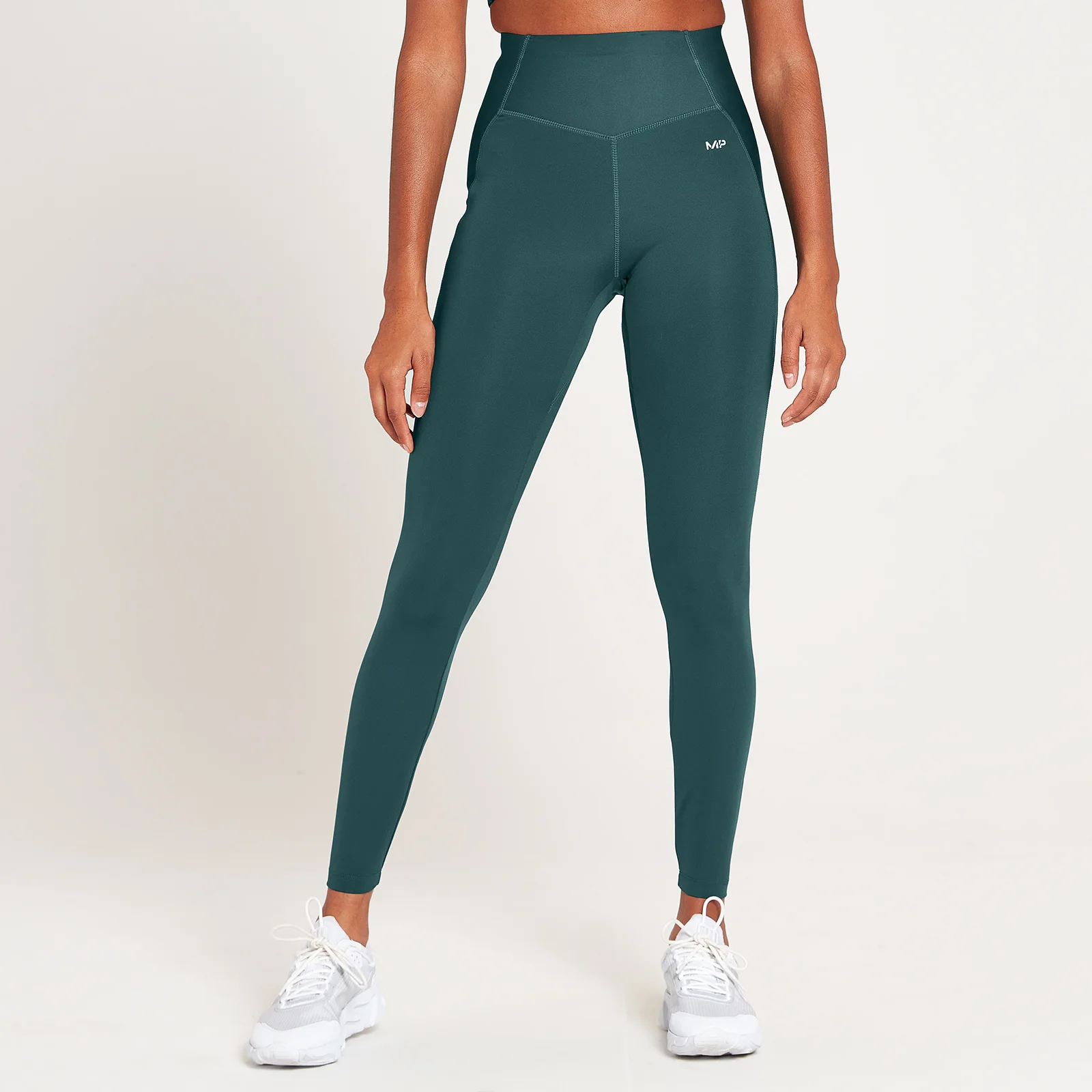 MP Women's Sculpt Laser Cut Leggings - Pine - XXS Image 1