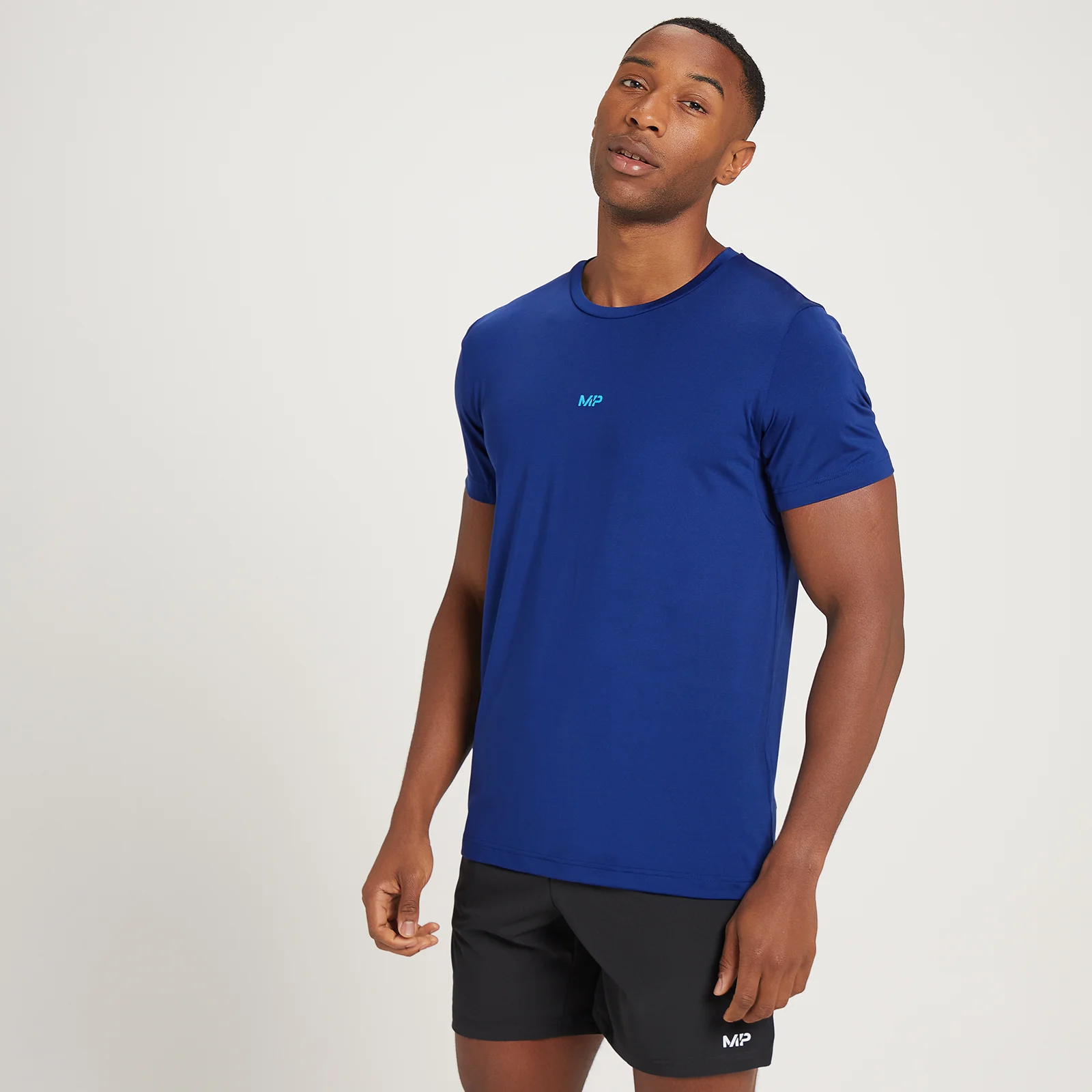 MP Men's Adapt Camo Print Short Sleeve T-Shirt - Deep Blue - XXS Image 1